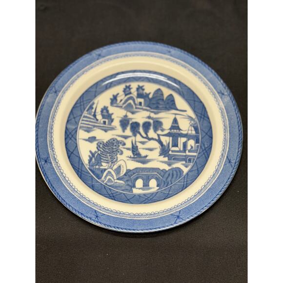 Vintage Woods Ware Blue and White Canton Pattern Dish Set – England - Picture 3 of 13